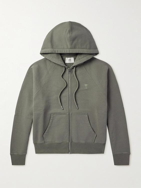 Taupe hooded sweatshirt from Ami Paris