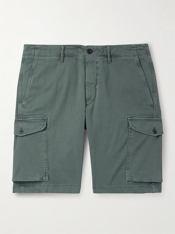 Dark grey cargo shorts from Incotex