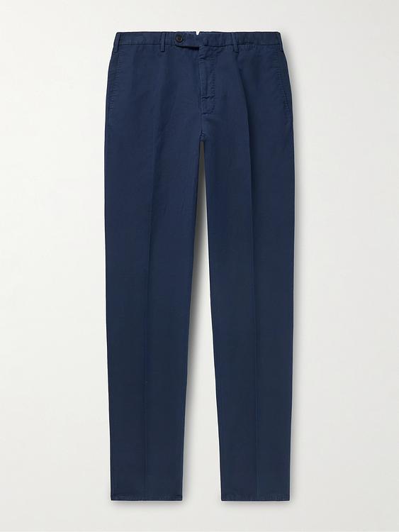 Dark blue chinos from Incotex
