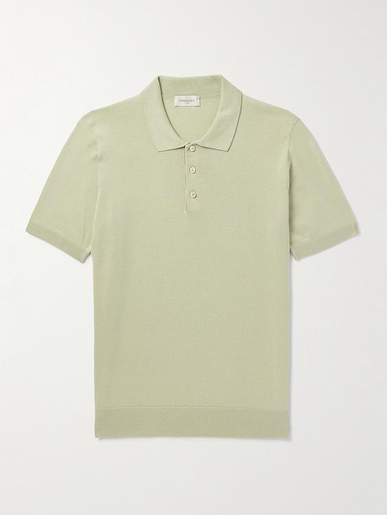 Beige short sleeve polo shirt from Piacenza 1733