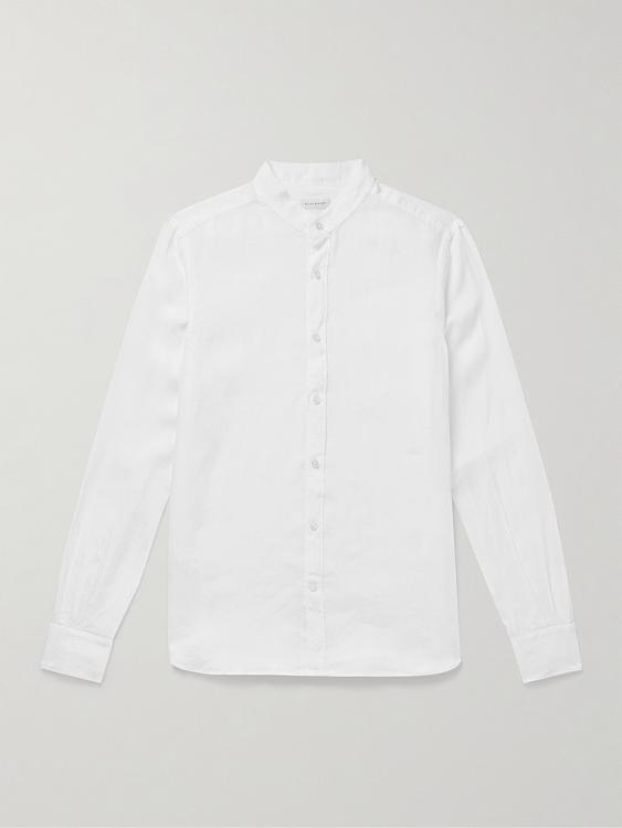 White linen shirt from Incotex