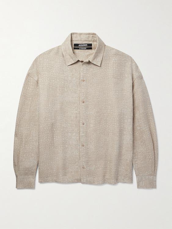 Beige overshirt from Jacquemus