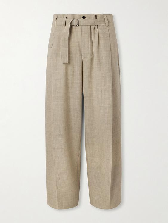 Taupe wide-leg formal trousers from Jacquemus