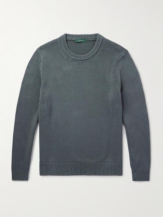 Dark grey sweater from Incotex