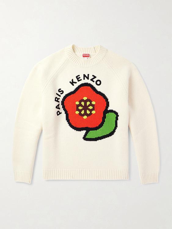 Print white sweater from Kenzo