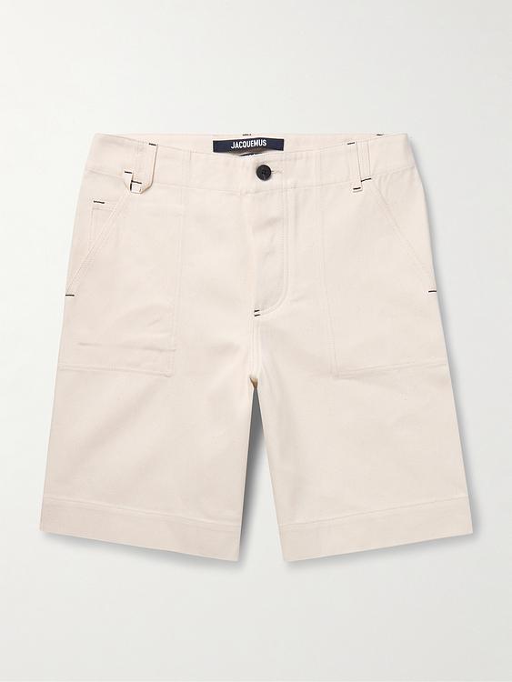 White chino shorts from Jacquemus