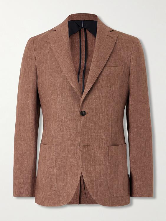 Taupe suit jacket from Incotex