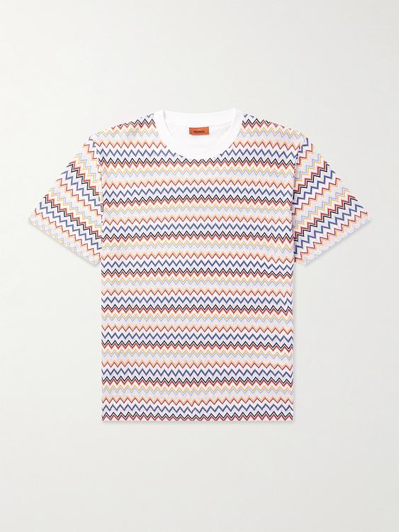 Striped white t-shirt from Missoni