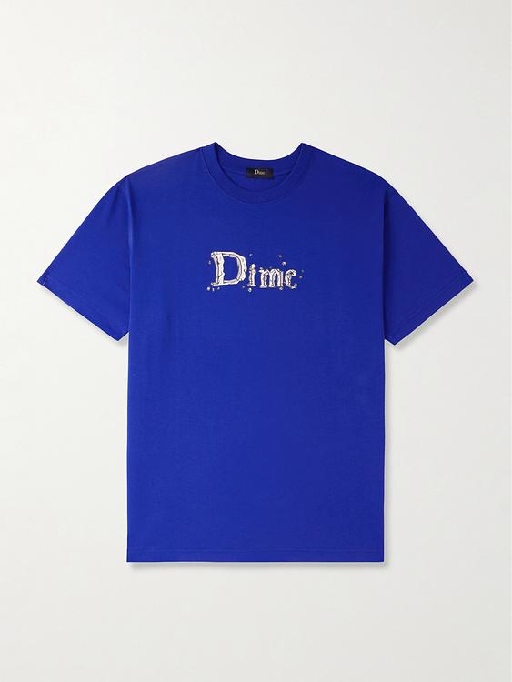 Print dark blue t-shirt from DIME
