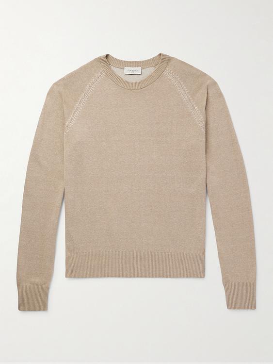 Taupe sweater from Piacenza 1733