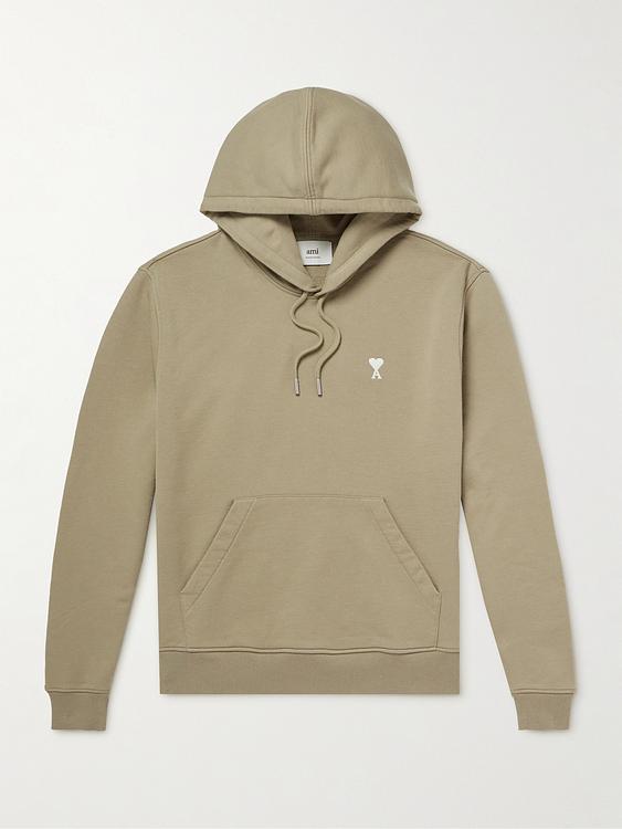 Taupe hooded sweatshirt from Ami Paris