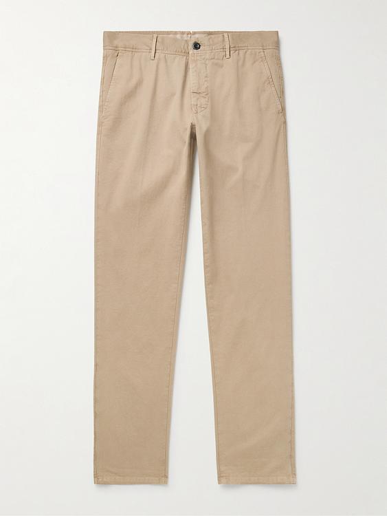 Taupe chinos from Incotex