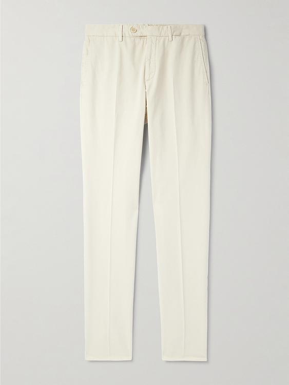 White formal trousers from Incotex