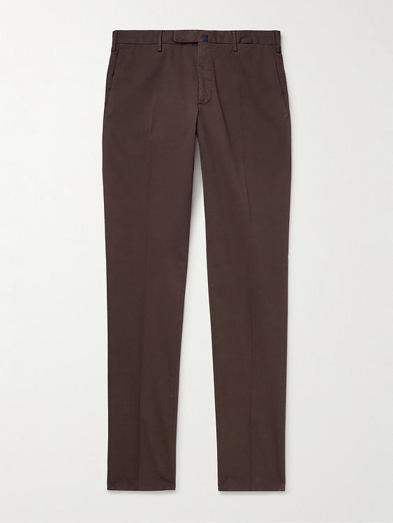 Dark brown chinos from Incotex