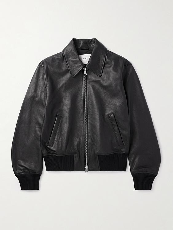 Black bomber jacket from Ami Paris