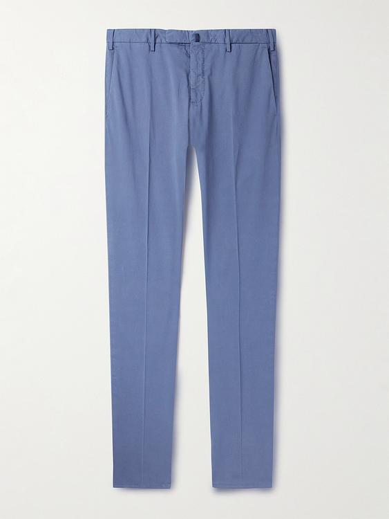 Blue chinos from Incotex