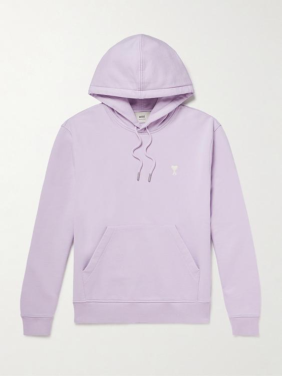 Light purple hooded sweatshirt from Ami Paris