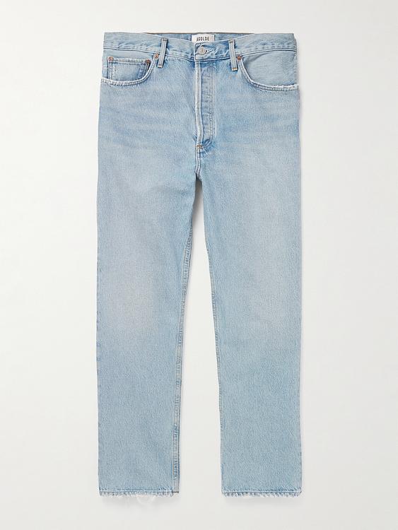 Light blue jeans from AGOLDE
