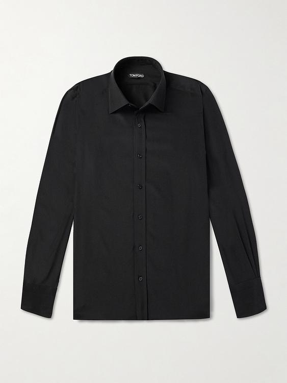 Black casual shirt from Tom Ford