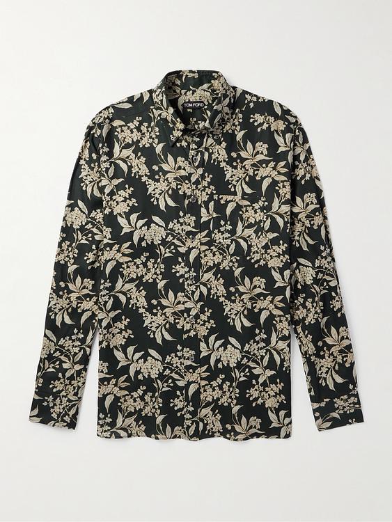 Black casual shirt from Tom Ford