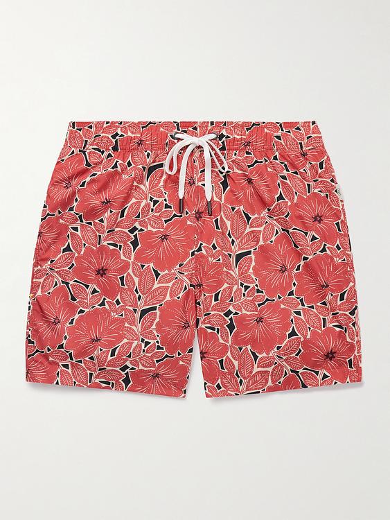 Red swim shorts from Onia