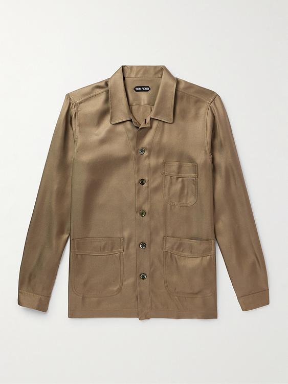 Taupe overshirt from Tom Ford