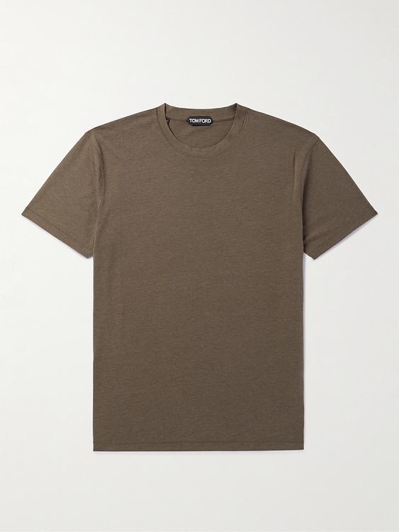 Dark green t-shirt from Tom Ford