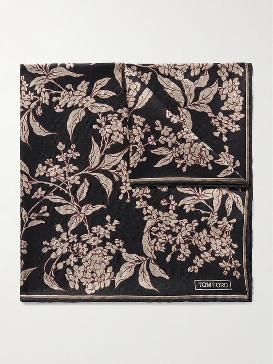 Black pocket square from Tom Ford