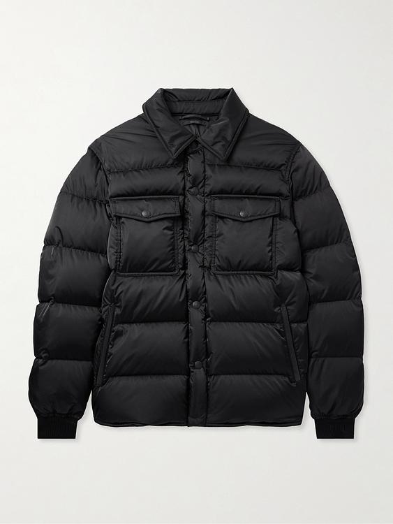 Black down jacket from Tom Ford