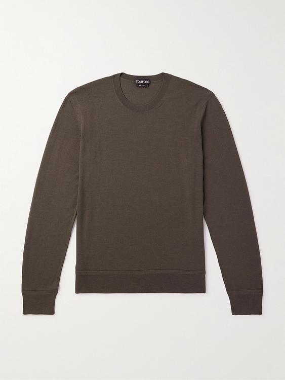 Dark brown sweater from Tom Ford