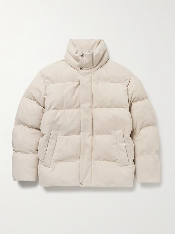 Beige down jacket from Loro Piana