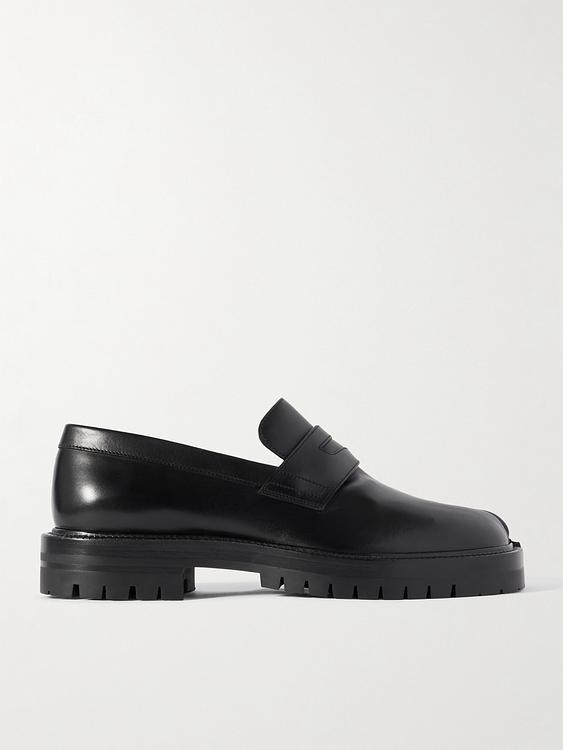 Black loafers from Maison Margiela
