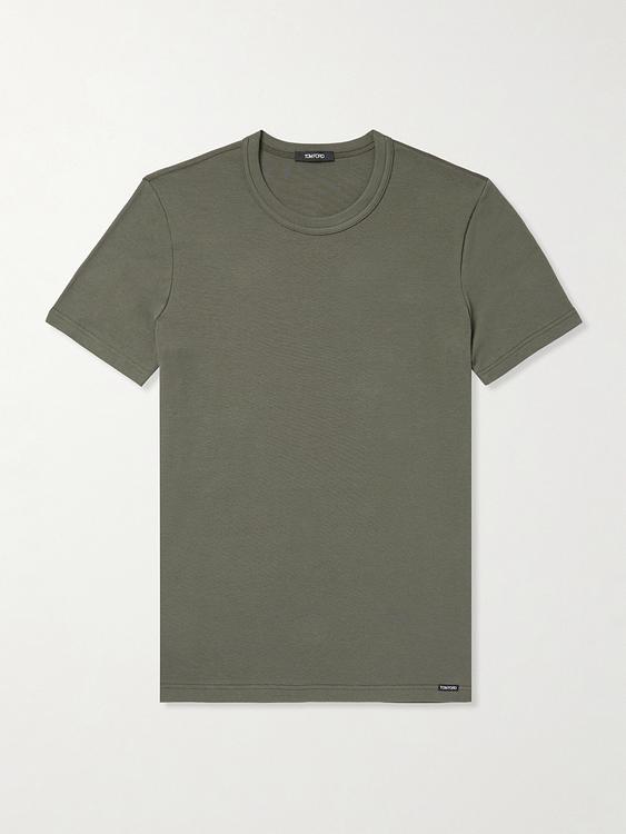 Taupe t-shirt from Tom Ford