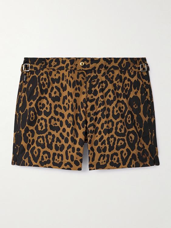 Black swim shorts from Tom Ford
