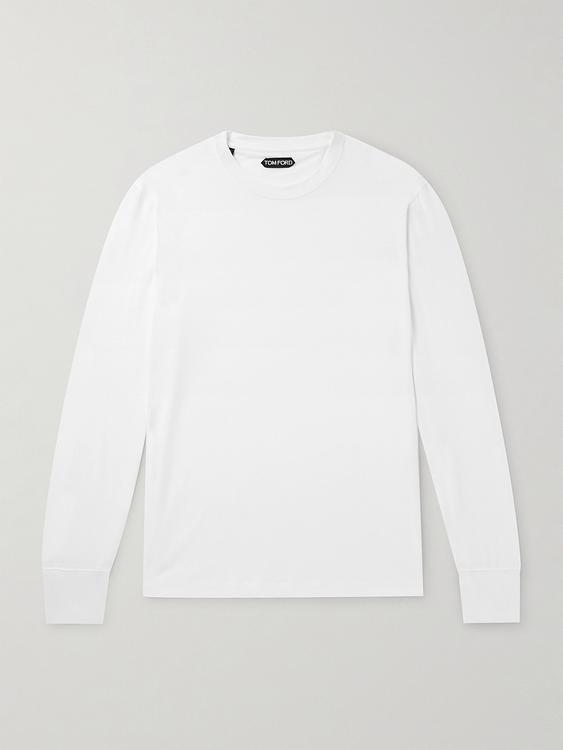 White long sleeve t-shirt from Tom Ford