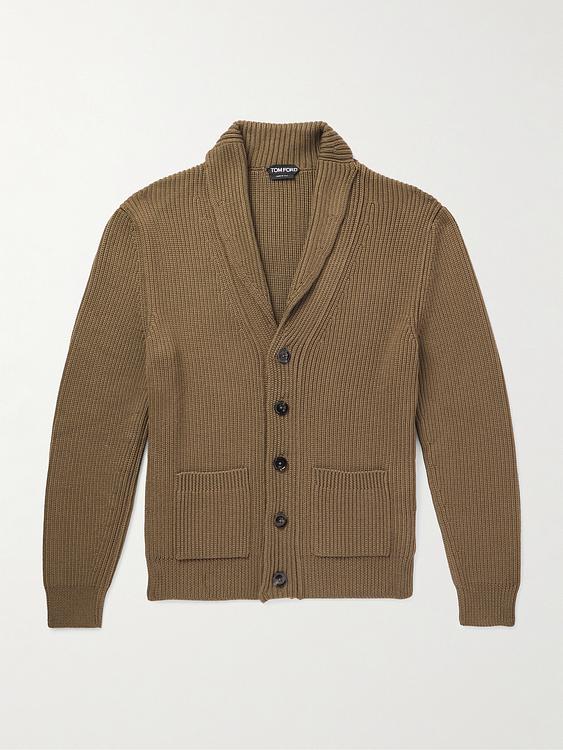 Brown cardigan from Tom Ford