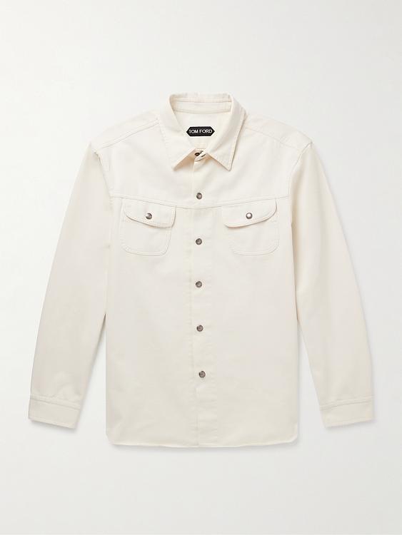 White overshirt from Tom Ford