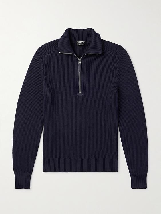 Black half-zip from Tom Ford