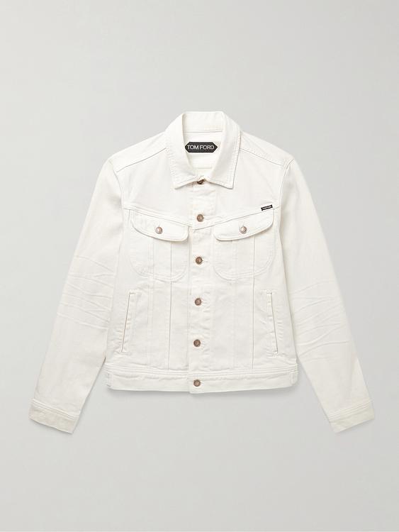 White denim jacket from Tom Ford
