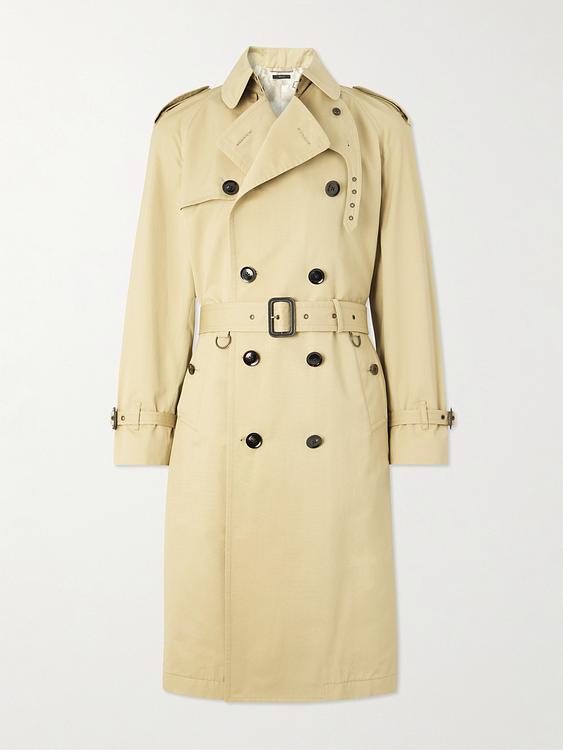 Beige trench coat from Tom Ford