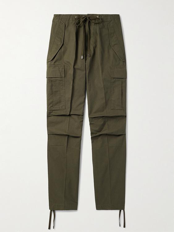 Dark green cargo trousers from Tom Ford
