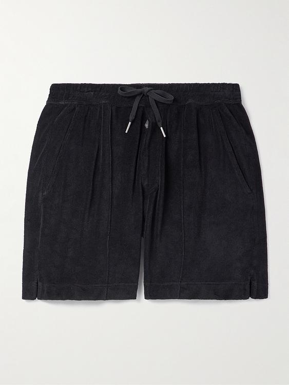 Black linen shorts from Tom Ford