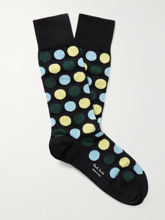 Dotted black socks from Paul Smith