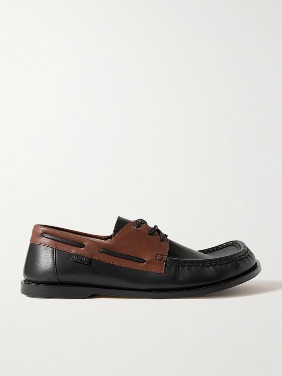 Black boat shoes from Loewe