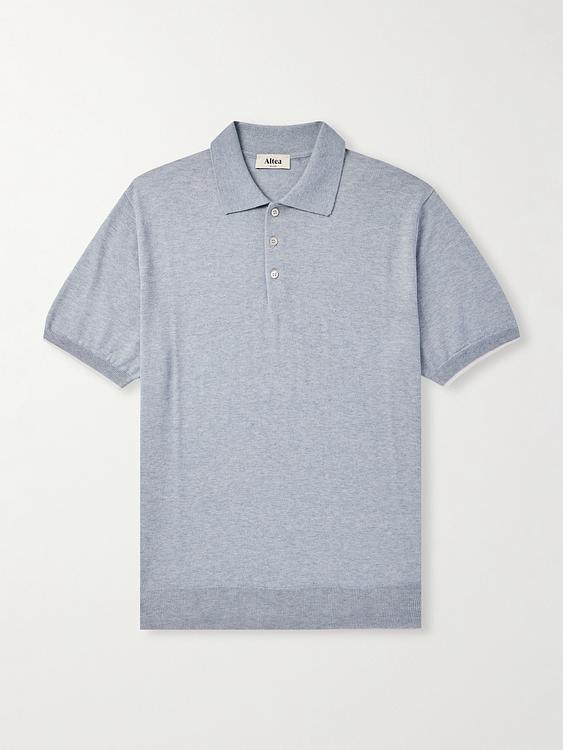 Light blue short sleeve polo shirt from Altea