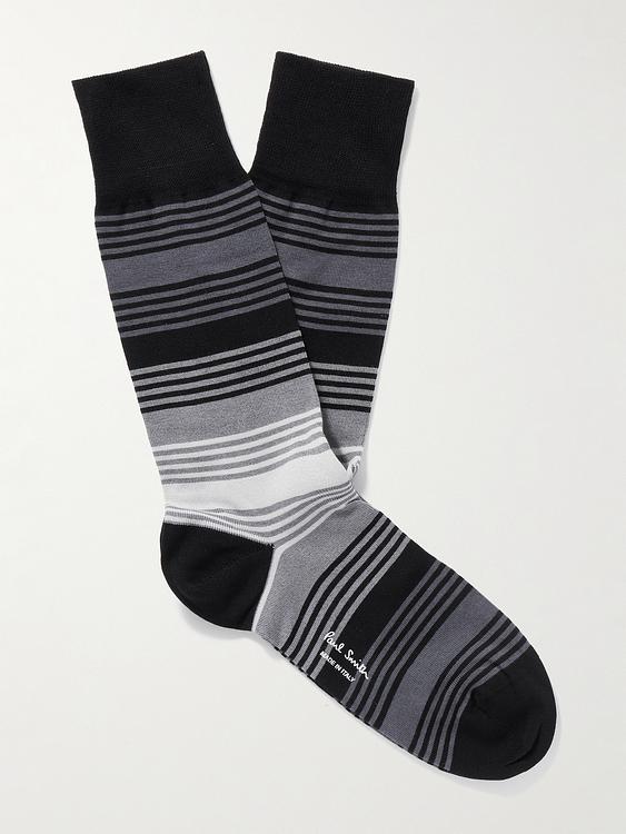 Striped black socks from Paul Smith