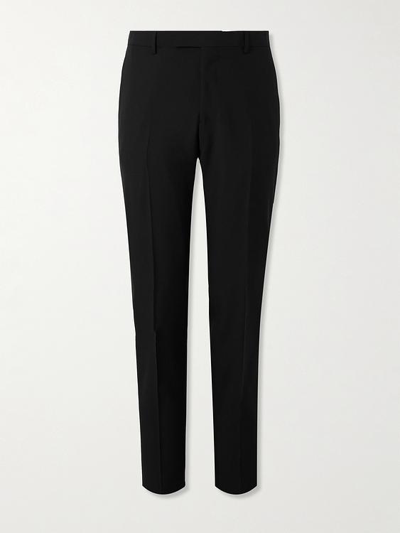 Black tuxedo trousers from Lardini