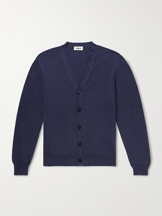 Dark blue cardigan from Altea
