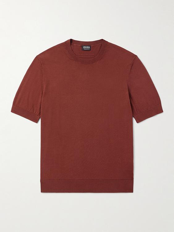 Brown t-shirt from Zegna