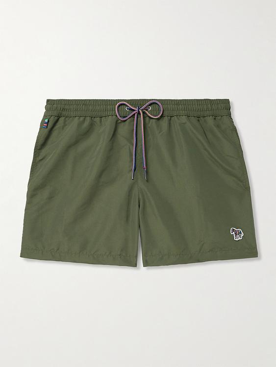 Dark green swim shorts from Paul Smith